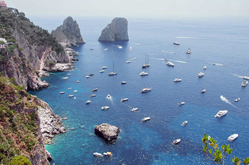 Ïle de Capri faisant partie des îles italiennes